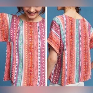 Maeve Anthropologie Milla printed blouse